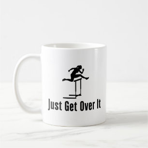 Mug Hurdling viens juste de le surmonter Femme Hurdler
