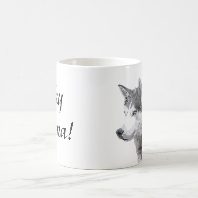 Mug Huskys Sibériens Chien , Maman Husky (Centre)
