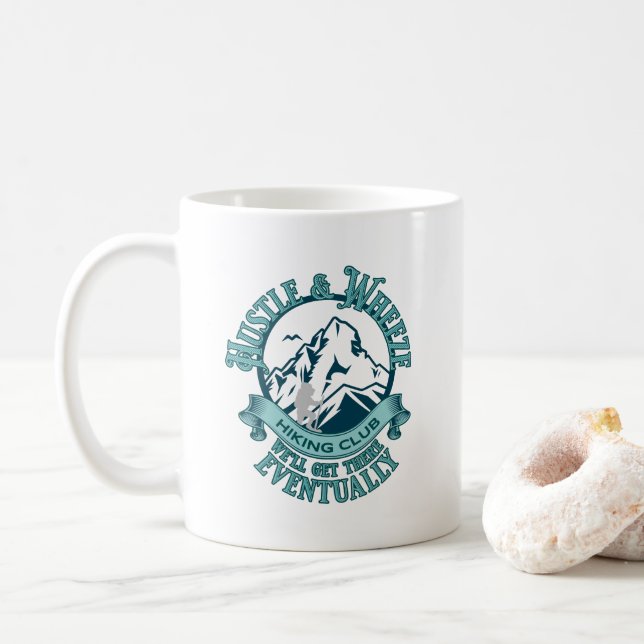 Mug Hustle & Wheeze Hiking Club  (Avec donut)