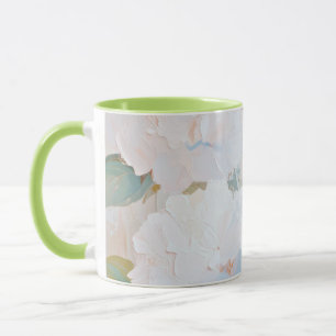 Mug, Hydrangea Abstract Watercolor Image Mug