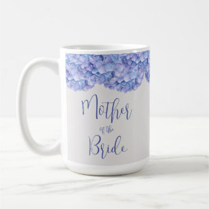 Mug Hydrangea Bleu Aquarelle Mère de la Mariée 
