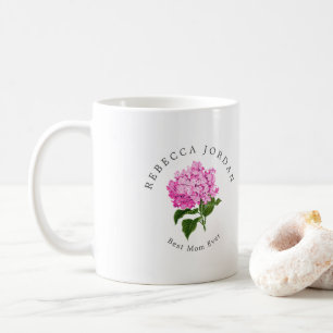 Mug Hydrangea rose Grand-millentenaire Meilleure maman