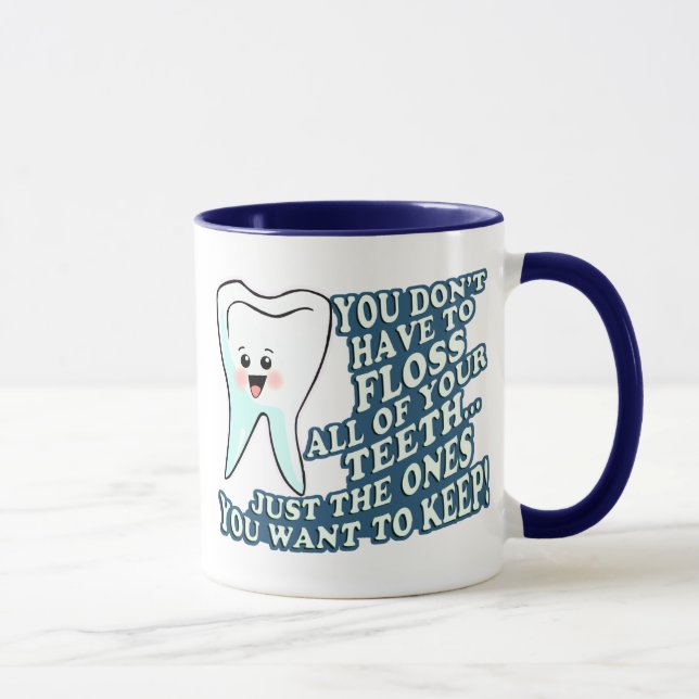 Mug Hygiéniste dentaire drôle de dentiste (Droite)