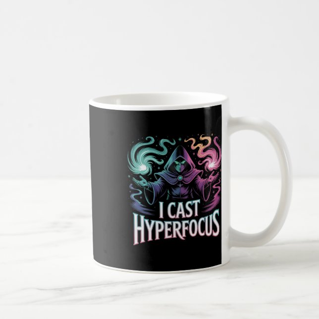 Mug Hyperfocus Magic Spell Gamer Artwork Autism Mage M (Droite)