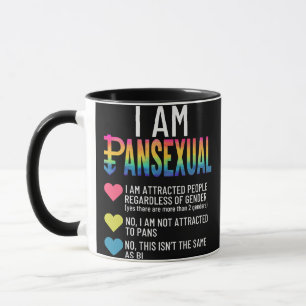 Mug I Am Pansexual - LGBTQIA Pride Coeurs Arc En Ciel