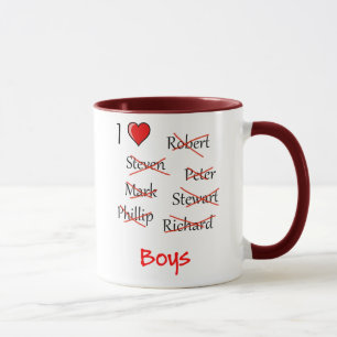 Mug 'I ♥ Boys'