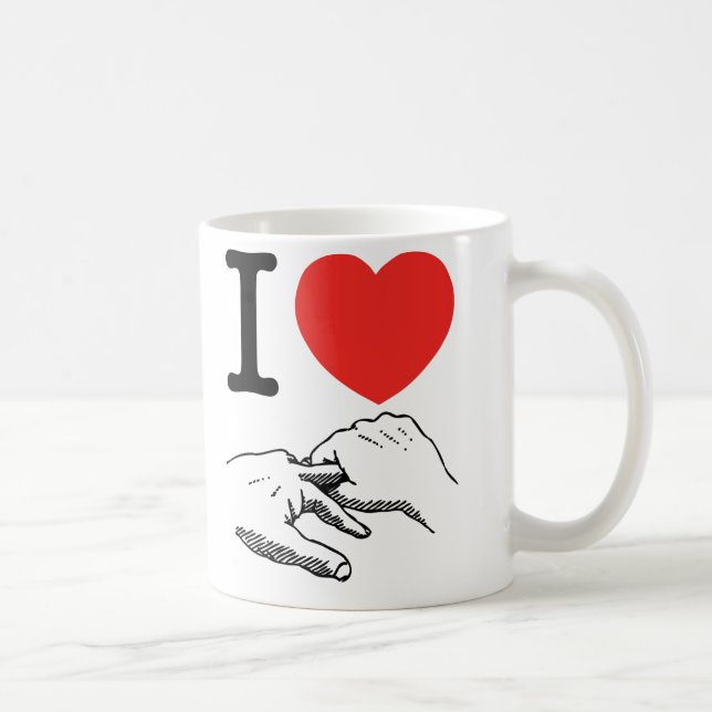 Mug I coeur (amour) anal (Droite)