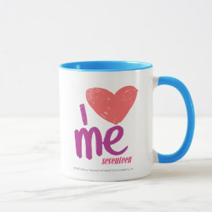 Mug I coeur je rose/pourpre
