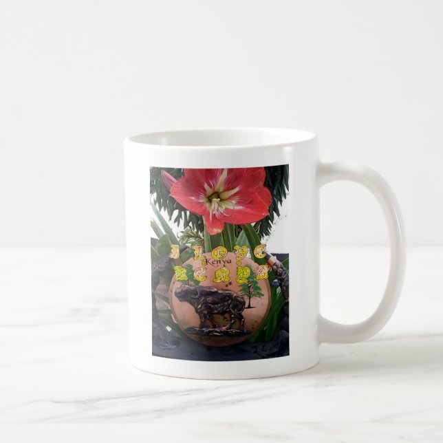 Mug I (Coeur) Kenya Buffalo Patch/Print (Droite)