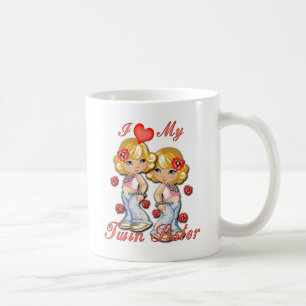 Mug I (Coeur) ma soeur jumelle