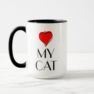 Mug I coeur mon chat