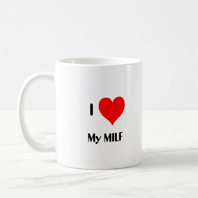 Mug I coeur mon MILF (Gauche)