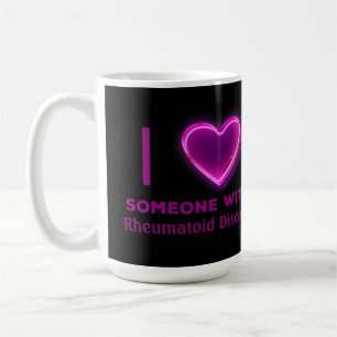 Mug I coeur quelqu'un avec (VOUS TYPE ICI)