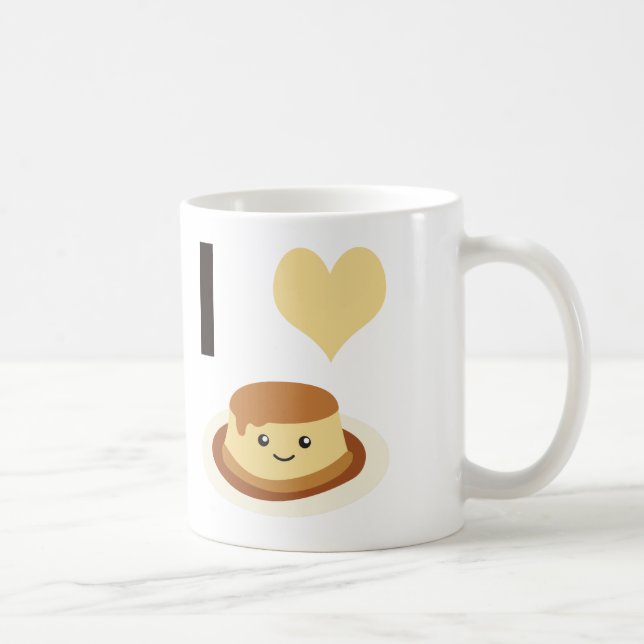 Mug I flan de coeur (amour) ! (Droite)