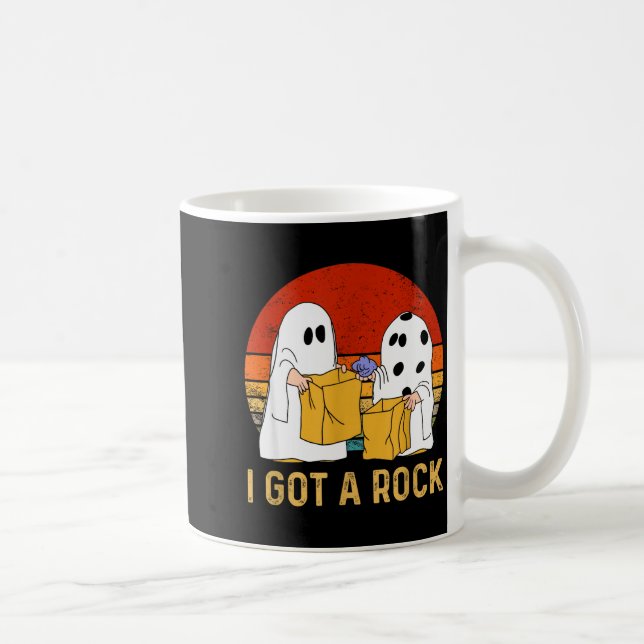 Mug I Got A Rock Shirt Halloween Trick Or Treat Ghost  (Droite)