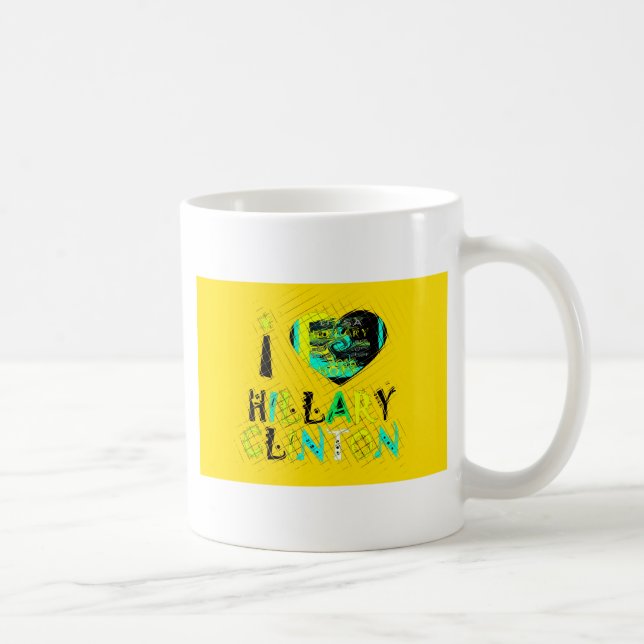 Mug I Heart Hillary Clinton : Graffiti Expression Art (Droite)