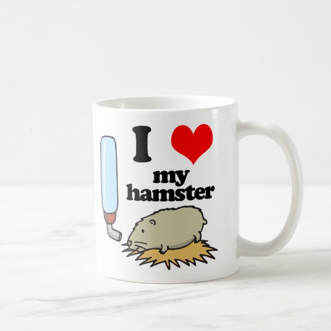 Mug I Heart (Love) My Hamster (Droite)