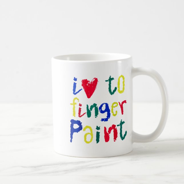 Mug I Heart Love To Finger Paint - Funny Couple  (Droite)