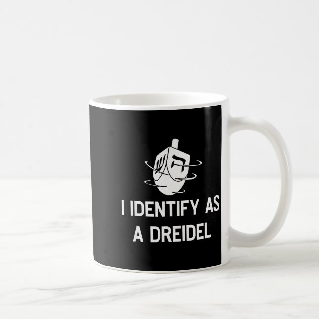 Mug I Identify As A Dreidel Funny Hanukkah Gelt Menora (Droite)
