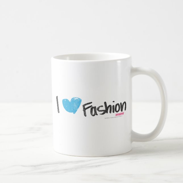 Mug I jaune de mode de coeur (Droite)