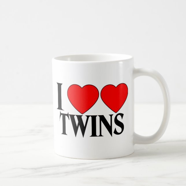 Mug I jumeaux de coeur de coeur (Droite)