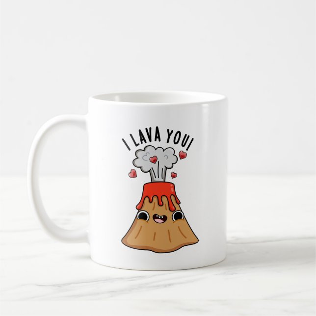 Mug I Lava You Funny Volcano Pun (Gauche)