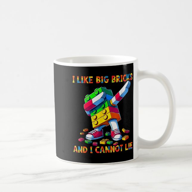 Mug I Like Big Bricks &amp; I Can't Lie Funny Master B (Droite)
