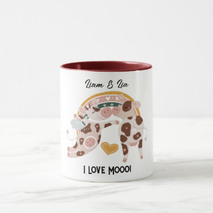 Mug I Looo Mooo Cute Cow Customisé Cadeau Lui