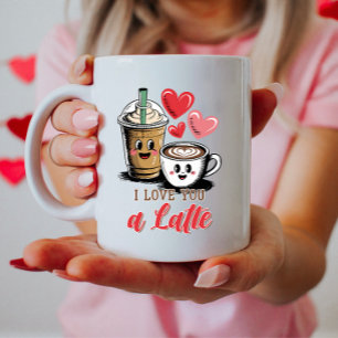 Mug I Lote a Latte, mignonne Saint Valentin