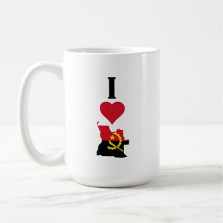 Mug I Love Angola Vertical I Heart Angola Pays Drapeau