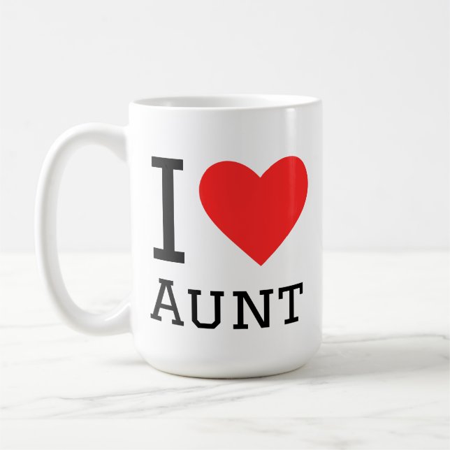 Mug I love aunt (Gauche)