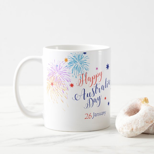 Mug "I LOVE AUSTRALIA" Australia Day 26 janvier (Avec donut)