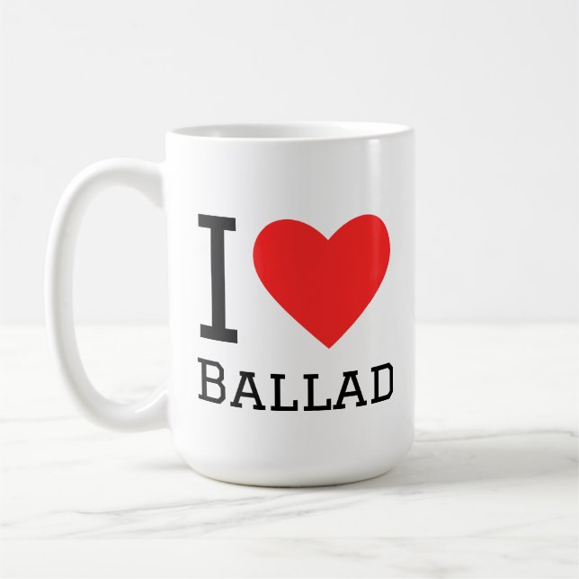 Mug I love ballad (Gauche)