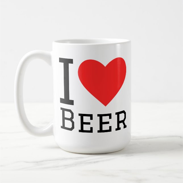 Mug I love beer (Gauche)
