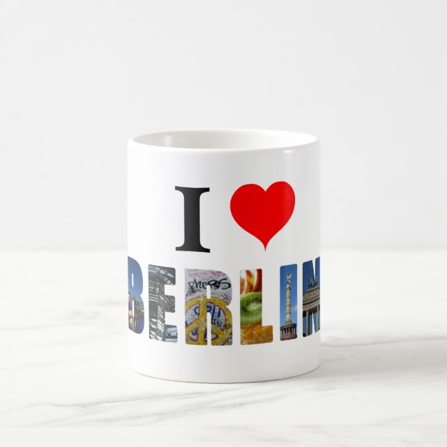 Mug I Love Berlin Allemagne Travel City Photo (Centre)