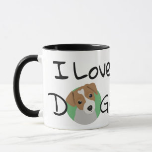 Mug I Love Chiens Jack Russell et Coeur
