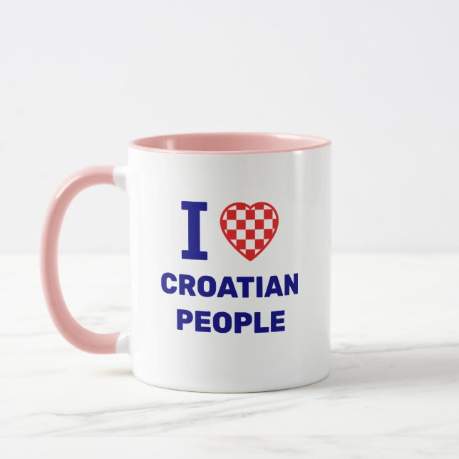Mug I Love Croatian People (Gauche)