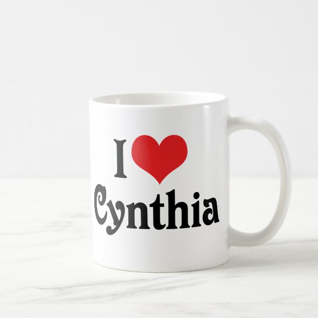 Mug I Love Cynthia (Droite)