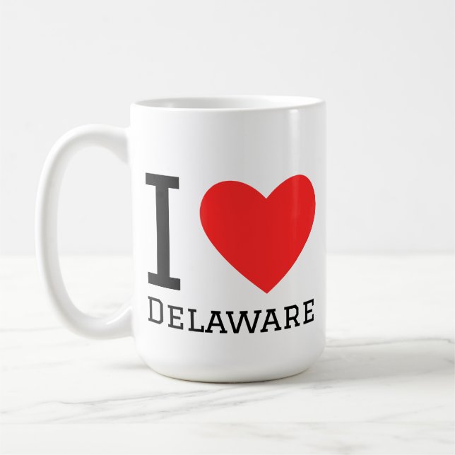 Mug I love Delaware  (Gauche)