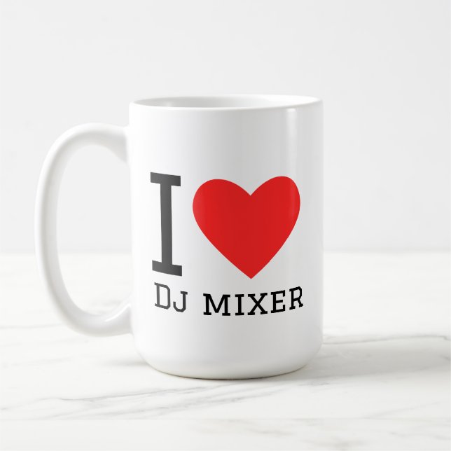 Mug I love dj mixer (Gauche)