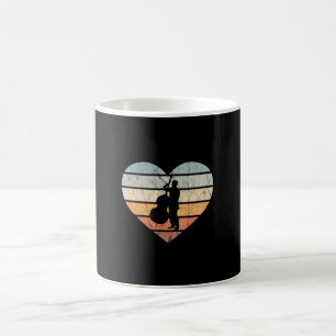 Mug I Love Double Basse Coeur Rétro