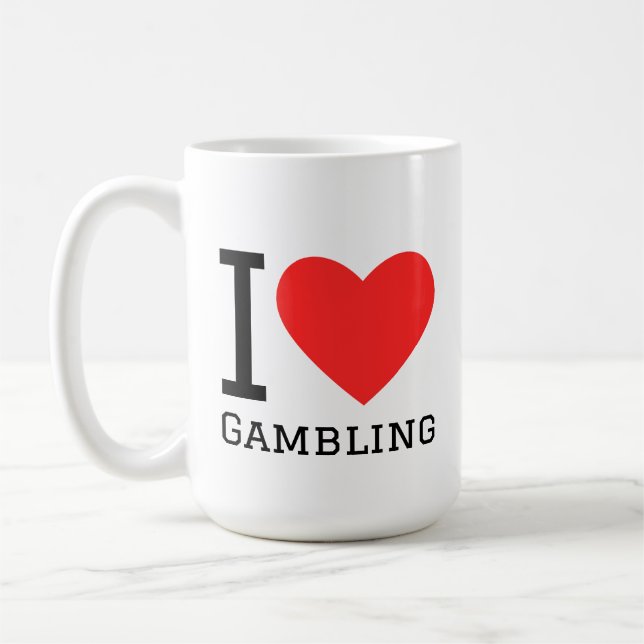 Mug I love gambling (Gauche)