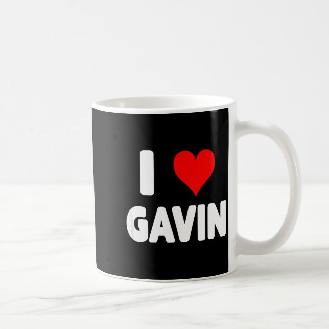 Mug I Love Gavin - Heart  (Droite)