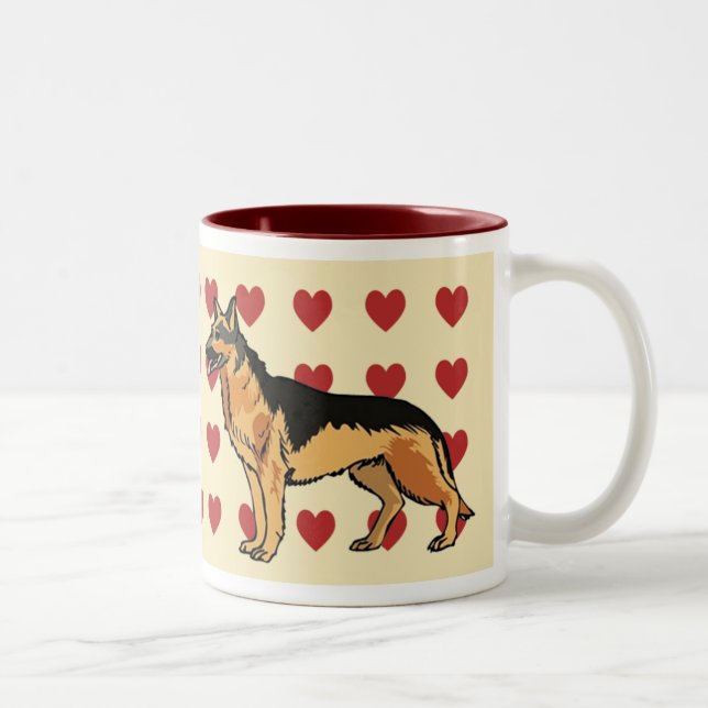 Mug - I love German Shepards (Right)