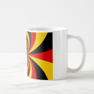 Mug I Love Germany National Flag Colors Art Print