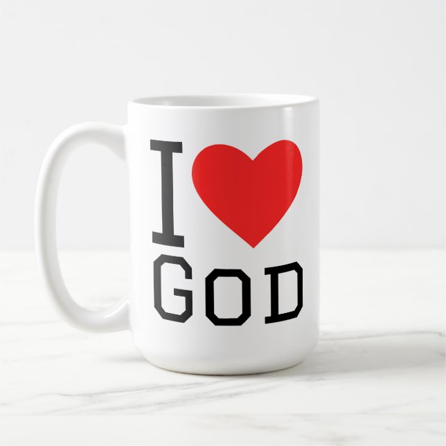 Mug I love god (Gauche)