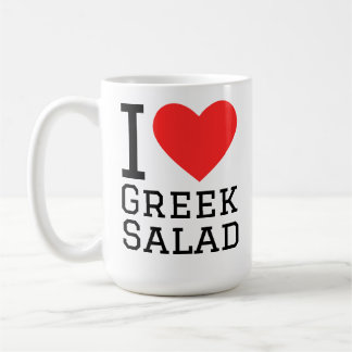 Mug I love greek salad