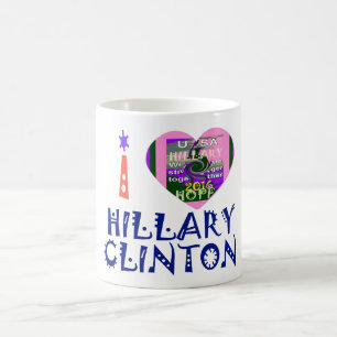Mug I Love Hillary Clinton pour le président américain