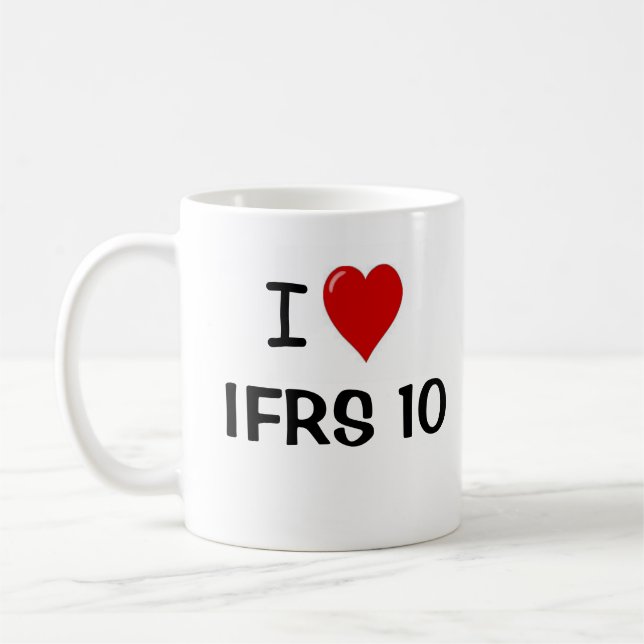 Mug I Love IFRS 10 États financiers consolidés (Gauche)