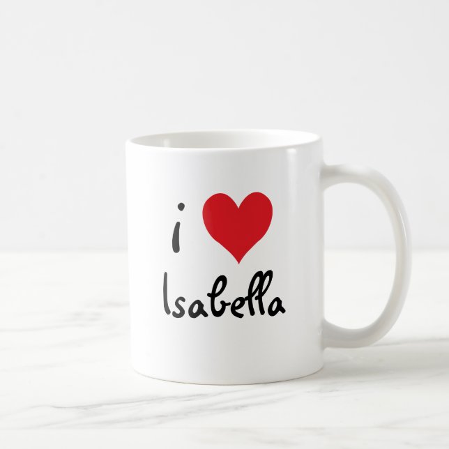 Mug I Love Isabella (Droite)